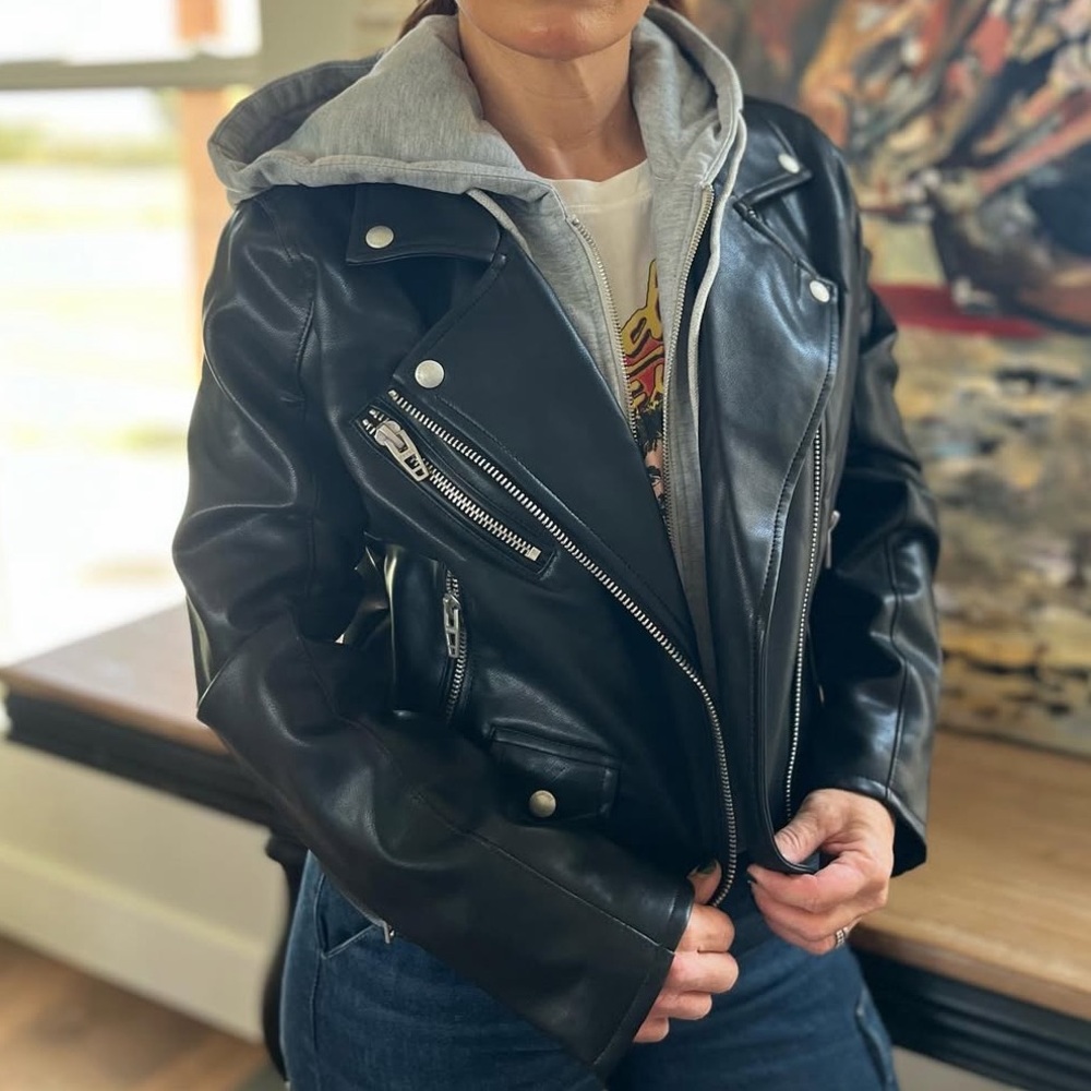 Blank NYC x Revolve Twofer Vegan Leather Moto Jacket